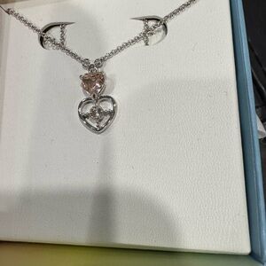 Elegant Silver Heart Pendant Necklace